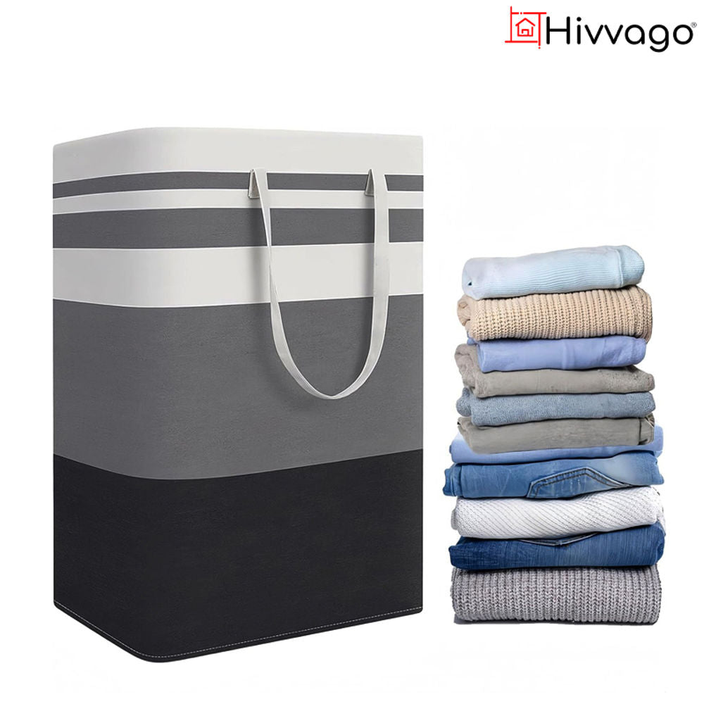 Hivvago 2-Pack Large Waterproof Laundry Baskets with Handles V1003-HWS102-LB-2PK
