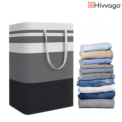 Hivvago 2-Pack Large Waterproof Laundry Baskets with Handles V1003-HWS102-LB-2PK