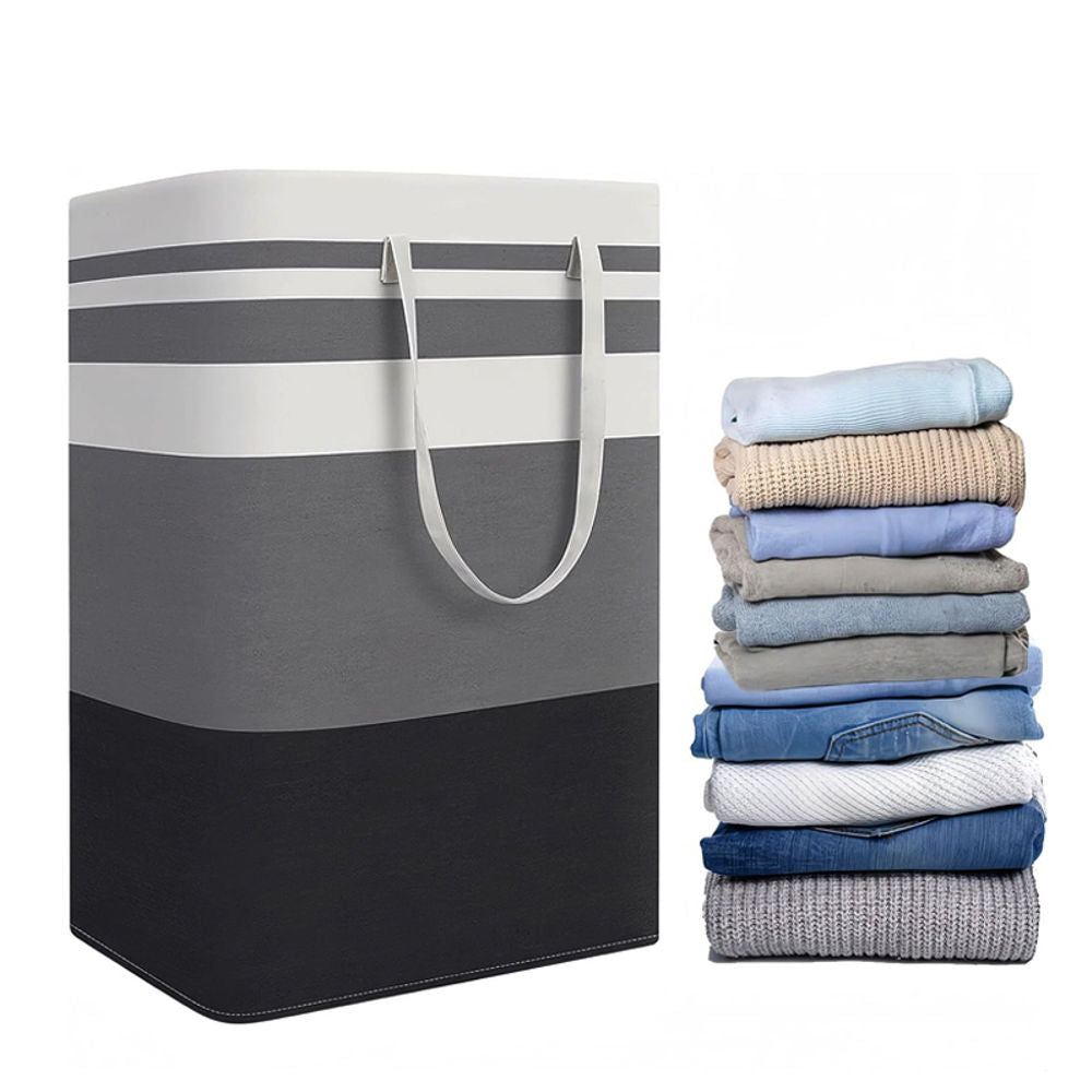 Hivvago 2-Pack Large Waterproof Laundry Baskets with Handles V1003-HWS102-LB-2PK