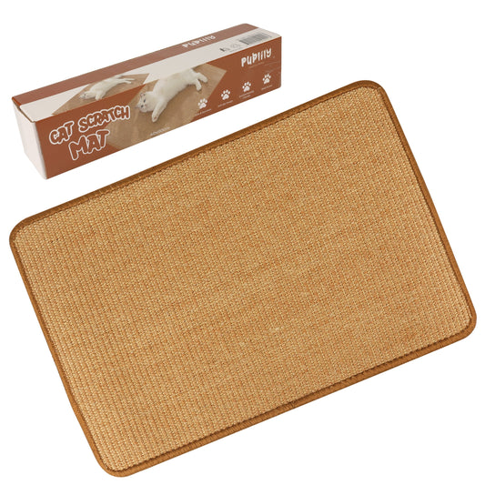 PupLily Natural Sisal Cat Scratch Mat, 40 X 60 CM V1003-PPL-SMT-SBS002-STD-FBM