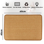 PupLily Natural Sisal Cat Scratch Mat, 40 X 60 CM V1003-PPL-SMT-SBS002-STD-FBM