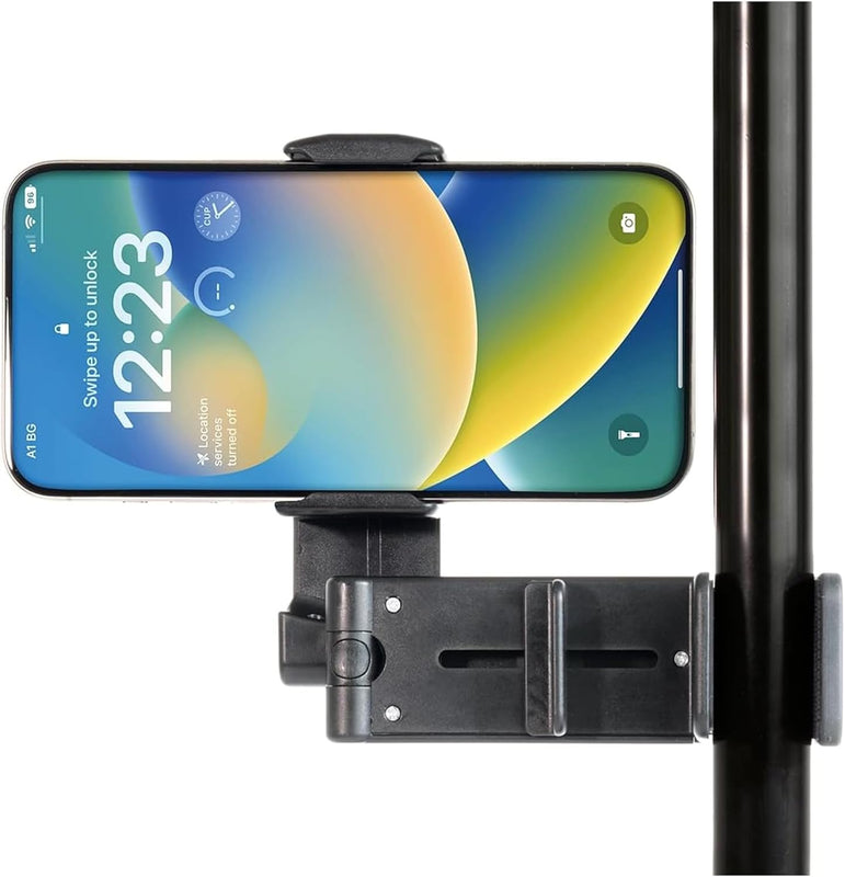 Urbanoki Airplane Phone Holder Mount 360 degrees Rotation Stand for Travel Desk - Black V1003-URN-APH-SBS006-BLK