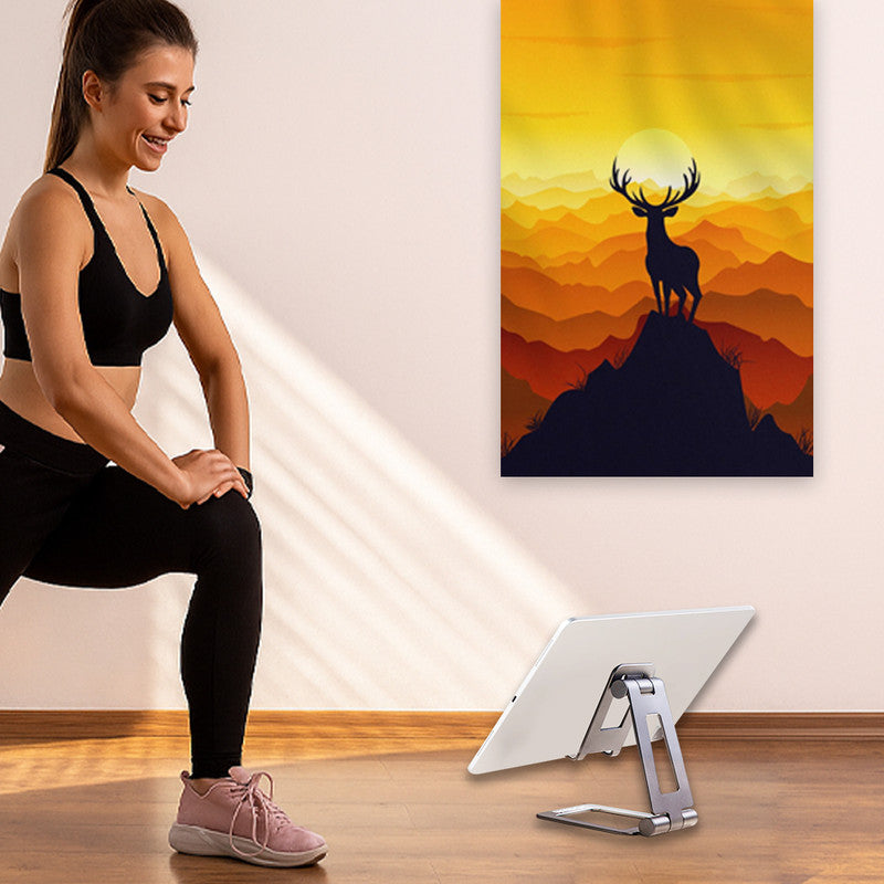 Urbanoki Portable Phone Tablet Stand Dual Folding Desk Travel Cradle Dock V1003-URN-CTS-SBS007-SVR