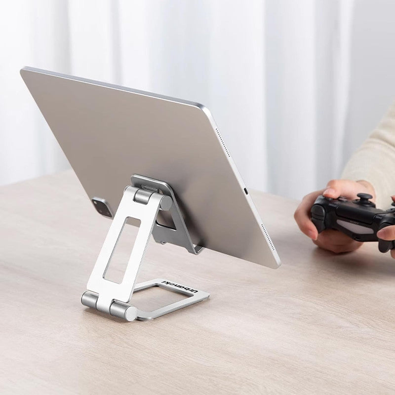 Urbanoki Portable Phone Tablet Stand Dual Folding Desk Travel Cradle Dock V1003-URN-CTS-SBS007-SVR