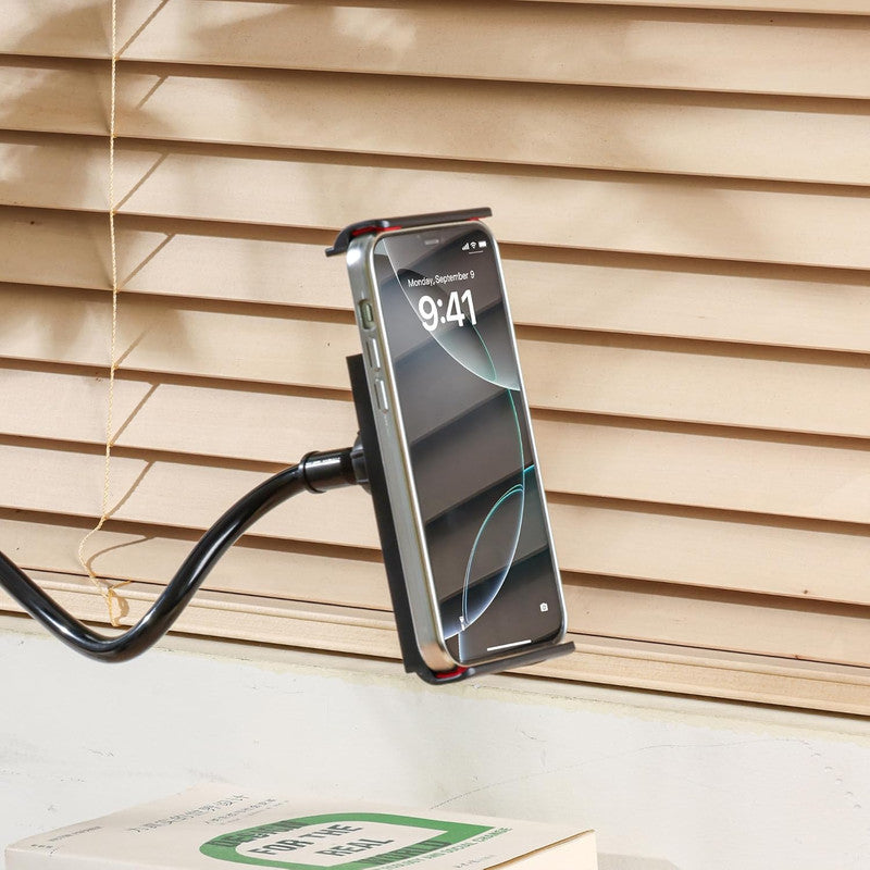 Urbanoki Gooseneck Phone Holder Flexible Clamp Mount for Bed Desk V1003-URN-GPH-SBS009-BLK