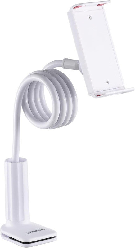 Urbanoki Gooseneck Phone Holder Flexible Clamp Mount for Bed Desk V1003-URN-GPH-SBS009-WHT