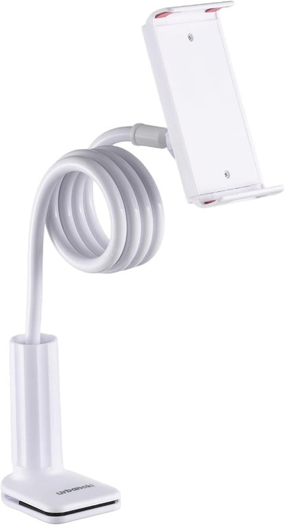 Urbanoki Gooseneck Phone Holder Flexible Clamp Mount for Bed Desk V1003-URN-GPH-SBS009-WHT