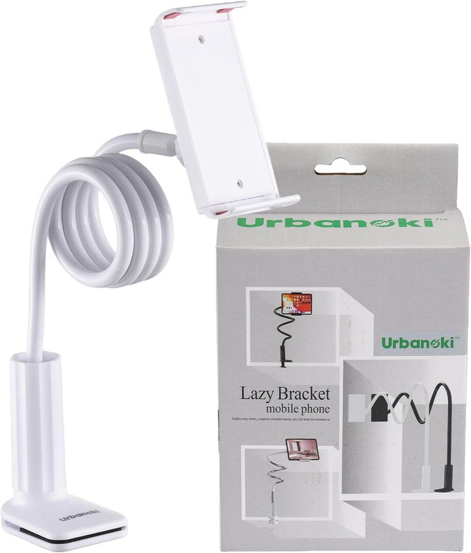 Urbanoki Gooseneck Phone Holder Flexible Clamp Mount for Bed Desk V1003-URN-GPH-SBS009-WHT