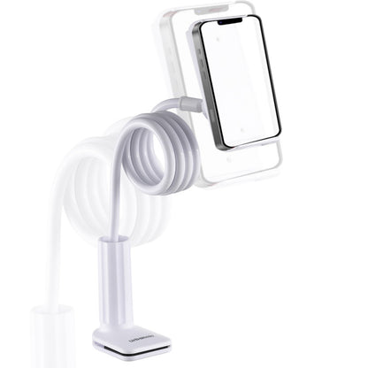 Urbanoki Gooseneck Phone Holder Flexible Clamp Mount for Bed Desk V1003-URN-GPH-SBS009-WHT