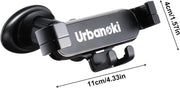 Urbanoki Air Vent Car Phone Holder Mount Strong Grip for Smartphones - Black V1003-URN-VPH-SBS005-BLK