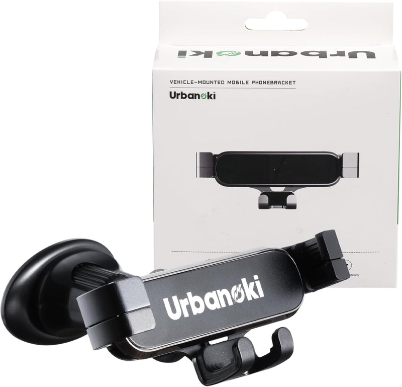 Urbanoki Air Vent Car Phone Holder Mount Strong Grip for Smartphones - Black V1003-URN-VPH-SBS005-BLK
