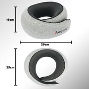 Vagooz Memory Foam Travel Neck Pillow Set V1003-VAG-TPL-SBS003-GRY-FBM