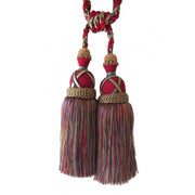 Multi Coloured Double Tassel Curtain Tieback V1008-2615-226