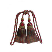 Multi Coloured Double Tassel Curtain Tieback V1008-2615-226