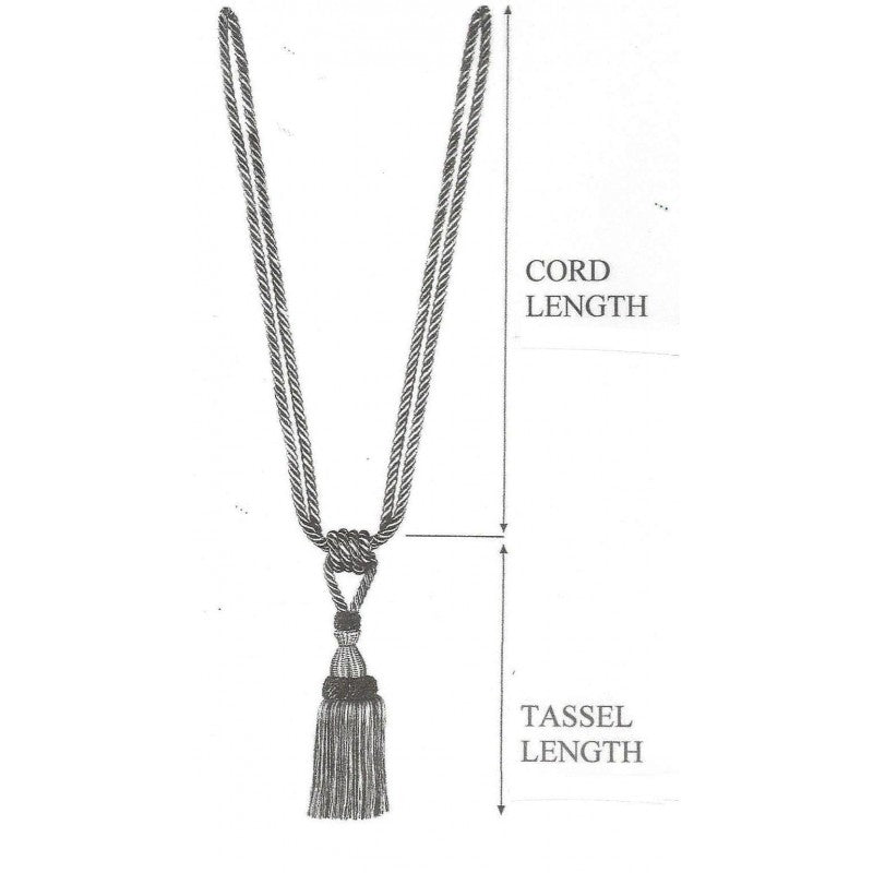 Multi Coloured Double Tassel Curtain Tieback V1008-2615-302