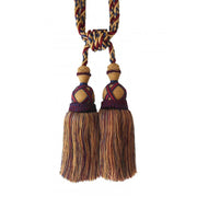 Multi Coloured Double Tassel Curtain Tieback V1008-2615-7639
