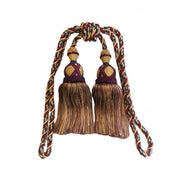 Multi Coloured Double Tassel Curtain Tieback V1008-2615-7639