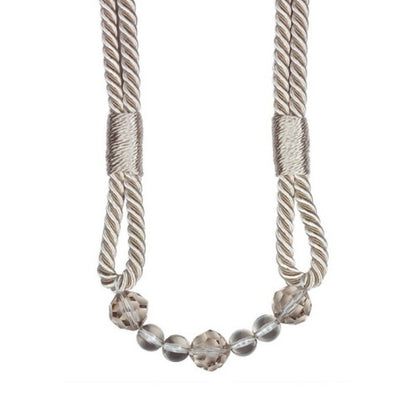 Oyster Beaded Rope Curtain Tieback V1008-4154-8036