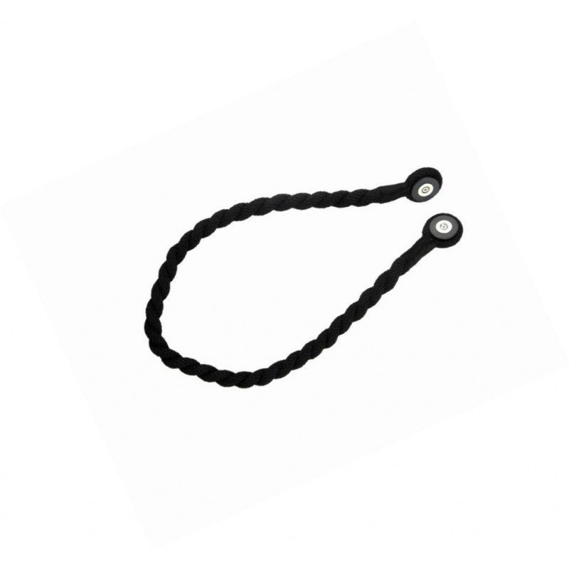 Magnetic weaved rope tieback Black V1008-45510-02