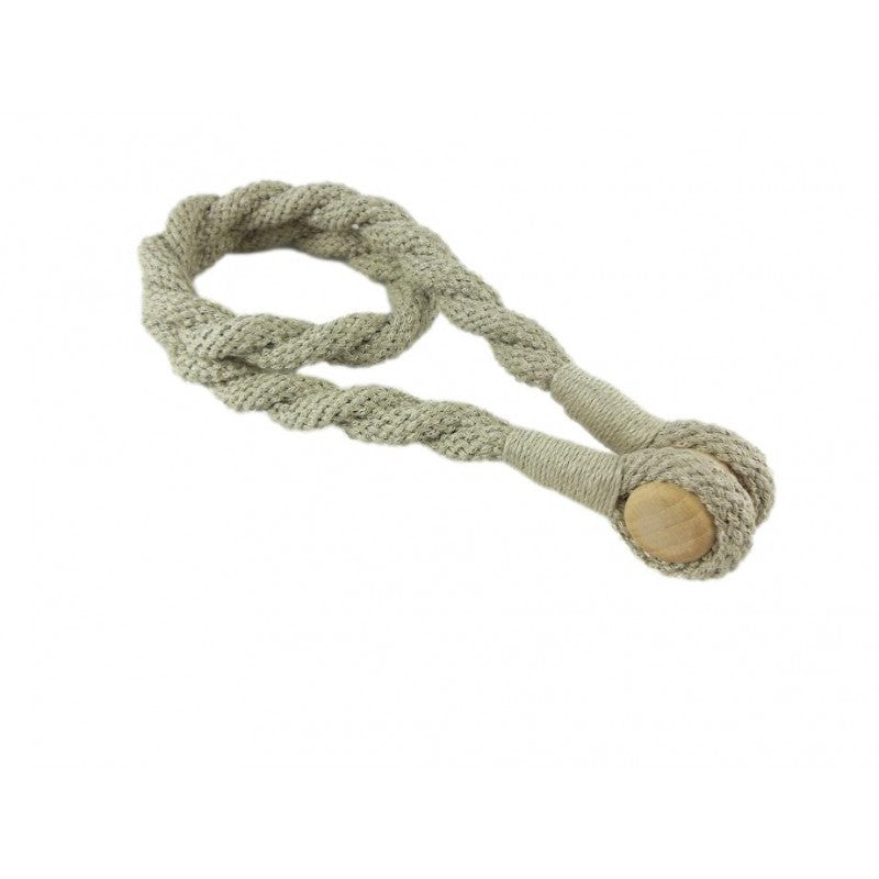 Magnetic weaved rope tieback Linen V1008-45511-18
