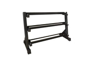 11 Pairs Hex Dumbbells PLUS Dumbbell Rack (385 kg | 5kg-30kg | 1.3m 3-tier Rack) V1012-CF12HDB385DBR130