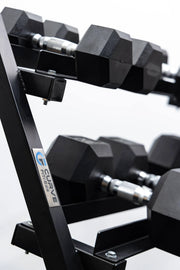 4 Pairs Hex Dumbbells PLUS Dumbbell Rack (100 kg | 5kg-20kg | 1.1m 3-tier Rack) V1012-CF5HDB100DBR110
