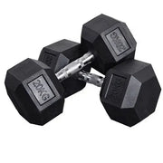 4 Pairs Hex Dumbbells PLUS Dumbbell Rack (100 kg | 5kg-20kg | 1.1m 3-tier Rack) V1012-CF5HDB100DBR110