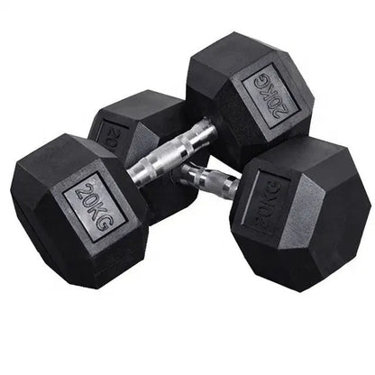 4 Pairs Hex Dumbbells PLUS Dumbbell Rack (100 kg | 5kg-20kg | 1.1m 3-tier Rack) V1012-CF5HDB100DBR110