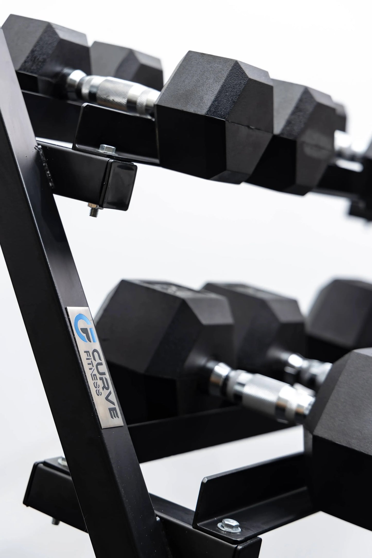 5 Pairs Hex Dumbbells PLUS Dumbbell Rack (150 kg | 5kg-25kg | 1.1m 3-tier Rack) V1012-CF5HDB150DBR110