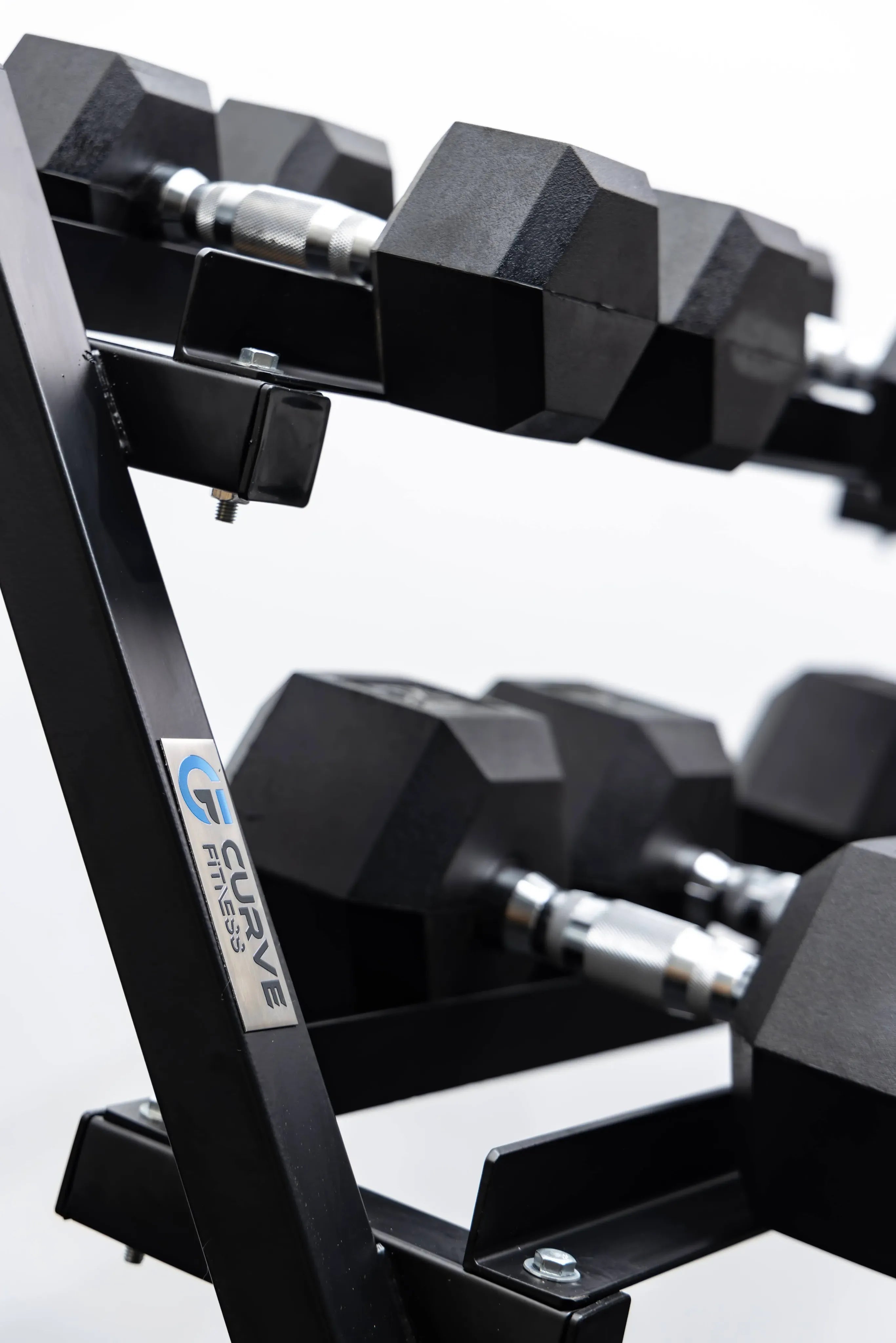 5 Pairs Hex Dumbbells PLUS Dumbbell Rack (150 kg | 5kg-25kg | 1.1m 3-tier Rack) V1012-CF5HDB150DBR110