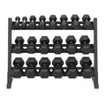 7 Pairs Hex Dumbbells PLUS Dumbbell Rack (175 kg | 5kg-20kg | 1.1m 3-tier Rack) V1012-CF7HDB175DBR110