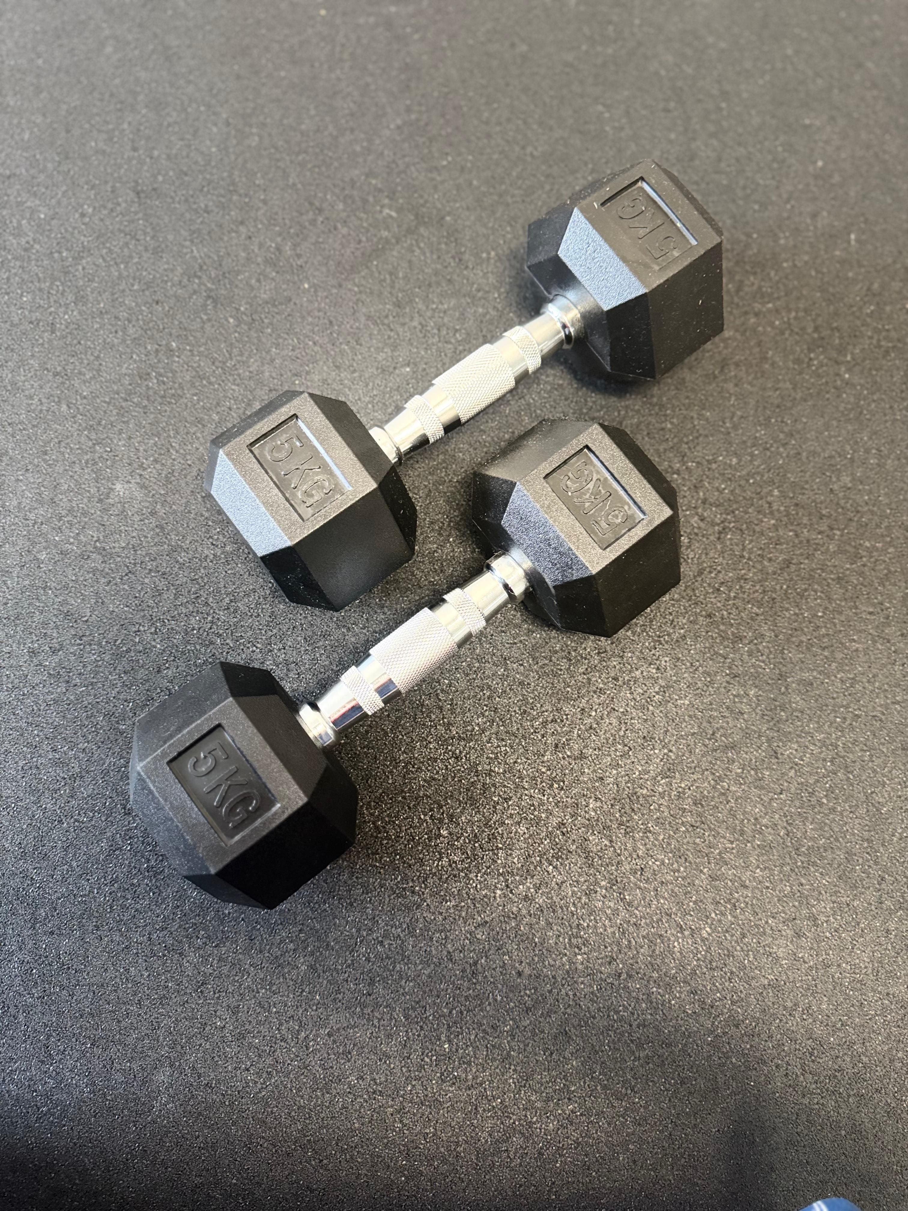 7 Pairs Hex Dumbbells PLUS Dumbbell Rack (175 kg | 5kg-20kg | 1.1m 3-tier Rack) V1012-CF7HDB175DBR110