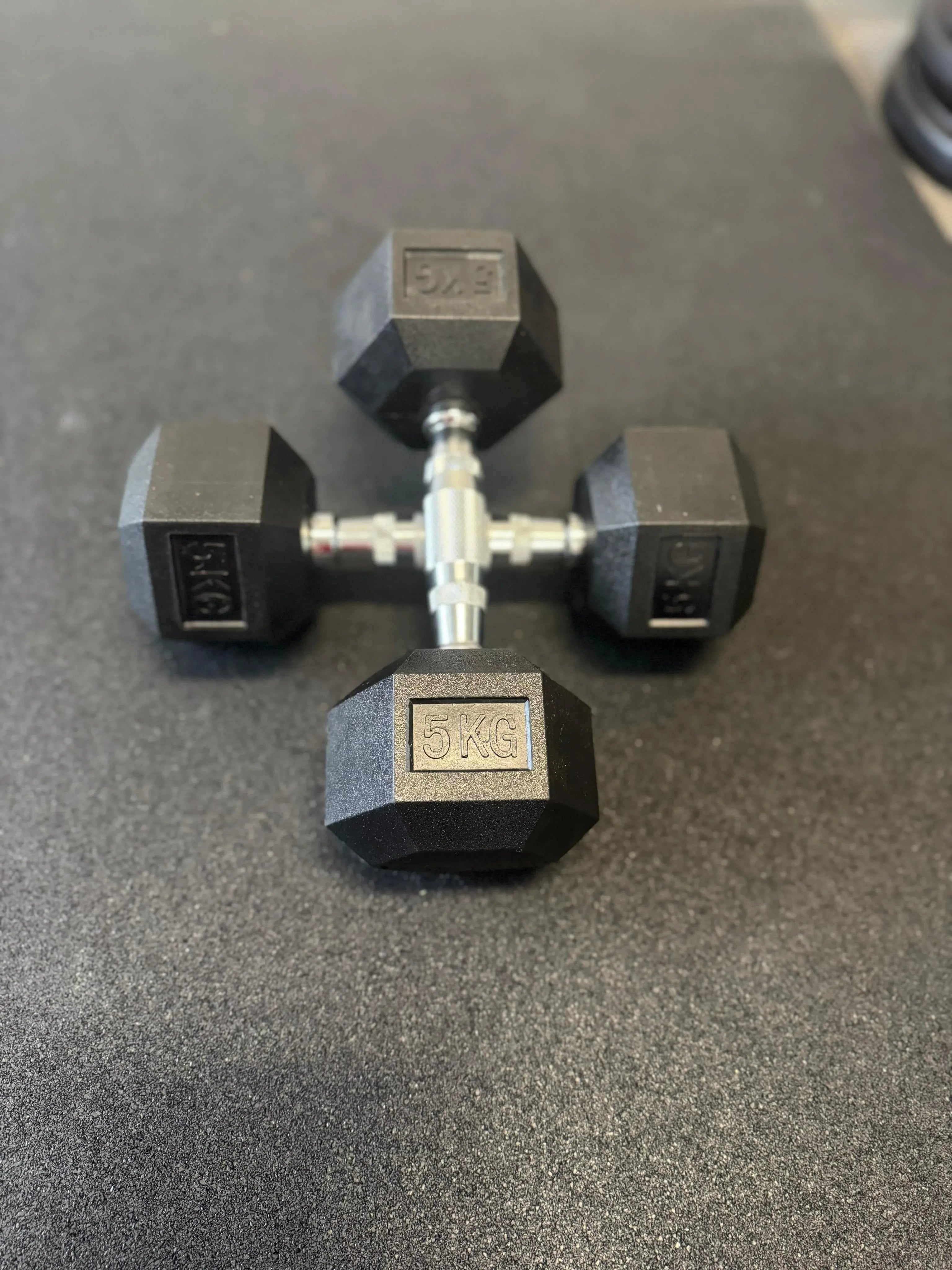 7 Pairs Hex Dumbbells PLUS Dumbbell Rack (175 kg | 5kg-20kg | 1.1m 3-tier Rack) V1012-CF7HDB175DBR110