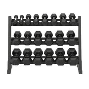 7 Pairs Hex Dumbbells PLUS Dumbbell Rack (280 kg | 5kg-35kg | 1.1m 3-tier Rack) V1012-CF7HDB280DBR130