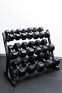 9 Pairs Hex Dumbbells PLUS Dumbbell Rack (270kg | 5kg-25kg | 1.1m 3-tier Rack) V1012-CF9HDB270DBR110