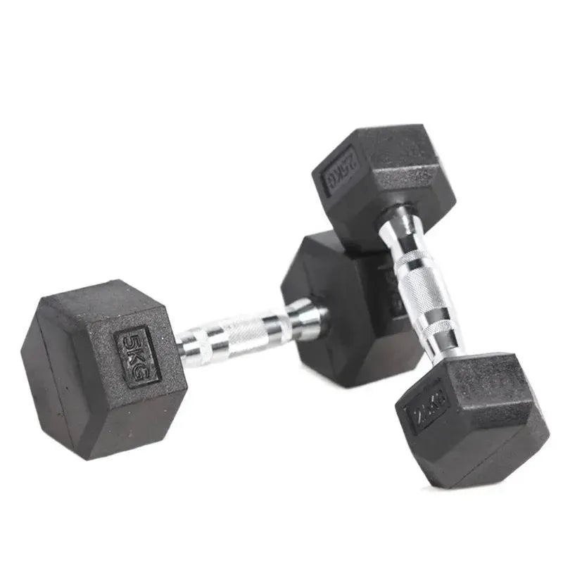9 Pairs Hex Dumbbells PLUS Dumbbell Rack (270kg | 5kg-25kg | 1.1m 3-tier Rack) V1012-CF9HDB270DBR110