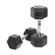 9 Pairs Hex Dumbbells PLUS Dumbbell Rack (270kg | 5kg-25kg | 1.1m 3-tier Rack) V1012-CF9HDB270DBR110