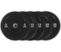 Black Olympic Bumper Plates - 100kg kit PLUS Olympic Barbell (2.2m | 20kg) V1012-CFBLK100BB