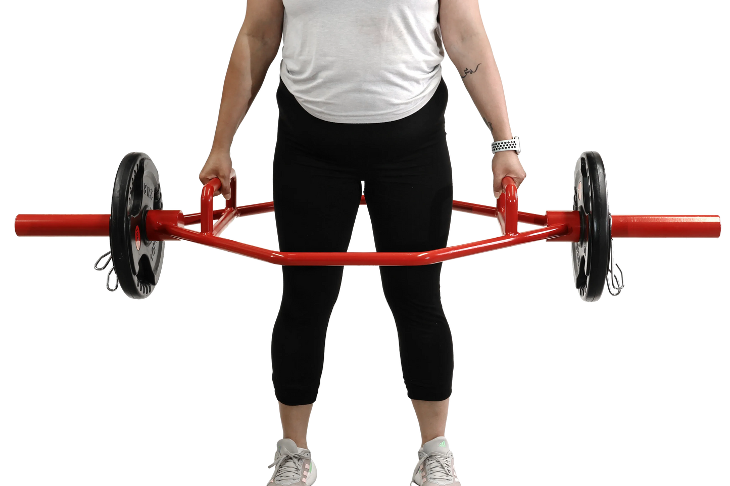 Olympic Shrug Deadlift Trap Bar - Red V1012-CFDLTB