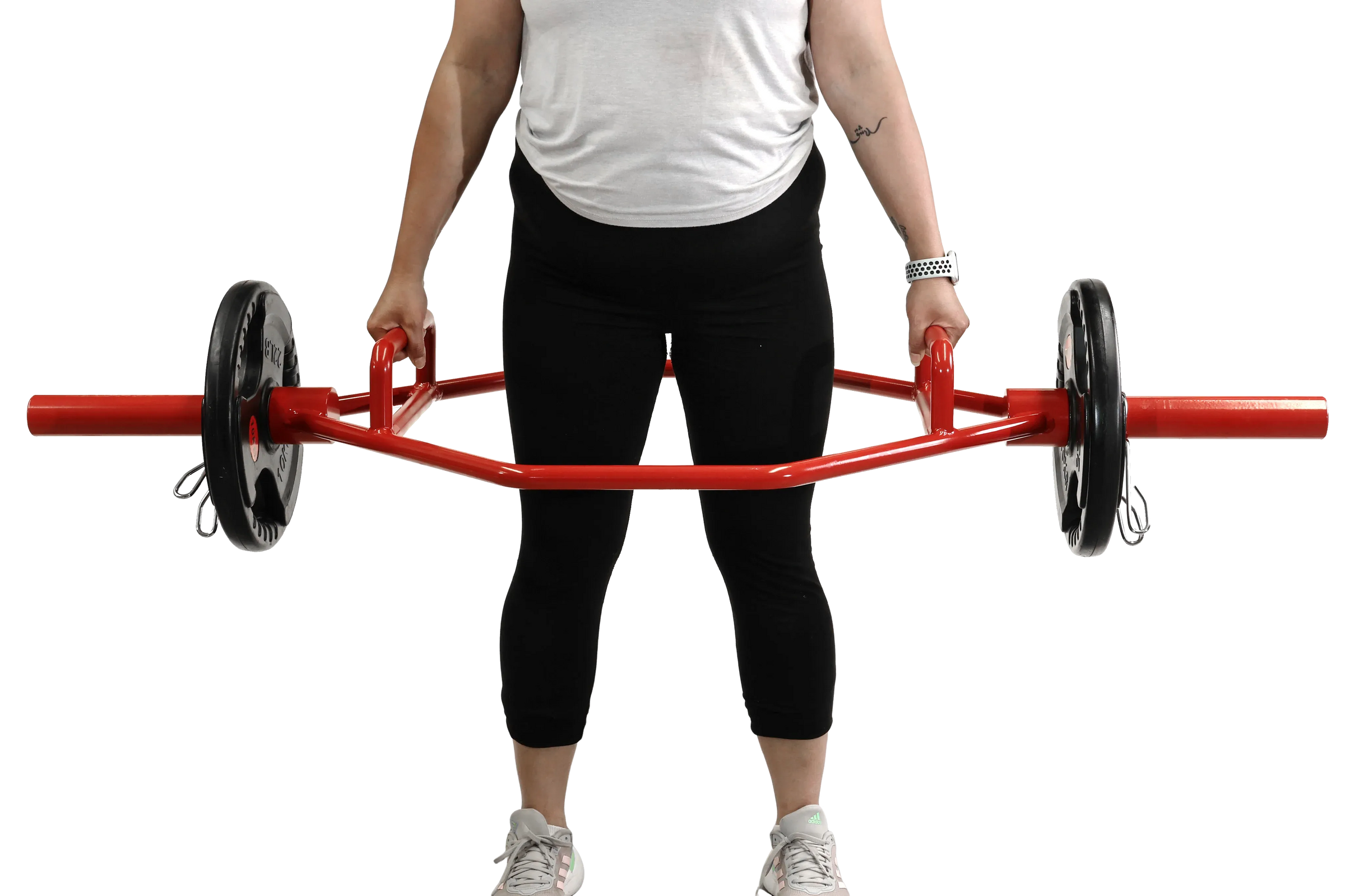 Olympic Shrug Deadlift Trap Bar - Red V1012-CFDLTB