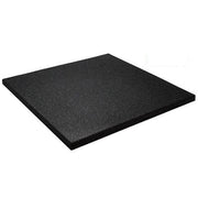 Rubber Gym Mats - Plain Black (15mmx1mx1m) V1012-CFGYMMATBLACK