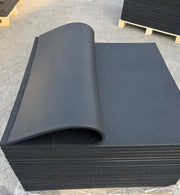 Rubber Gym Mats - Plain Black (15mmx1mx1m) V1012-CFGYMMATBLACK