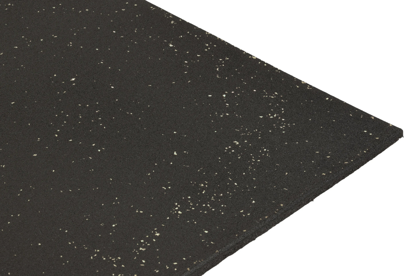 Rubber Gym Mats - Plain Black with White Speckles (15mm x 1m x 1m) V1012-CFGYMMATBLACKWHITE