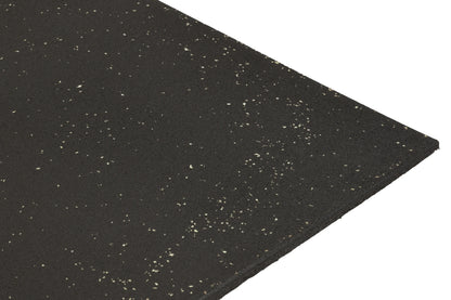 Rubber Gym Mats - Plain Black with White Speckles (15mm x 1m x 1m) V1012-CFGYMMATBLACKWHITE