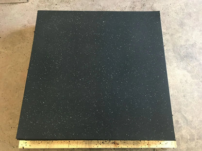 Rubber Gym Mats - Plain Black with White Speckles (15mm x 1m x 1m) V1012-CFGYMMATBLACKWHITE