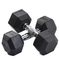 Rubber Hex Dumbbells 2X12.5 kg V1012-CFHDB12P5