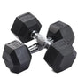 Rubber Hex Dumbbells 2X7.5 kg V1012-CFHDB7P5