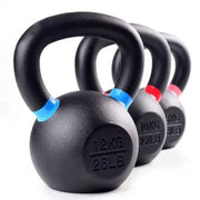 Cast Iron Vinyl Kettlebells (Colour-Marked) 12 Kg V1012-CFKB16
