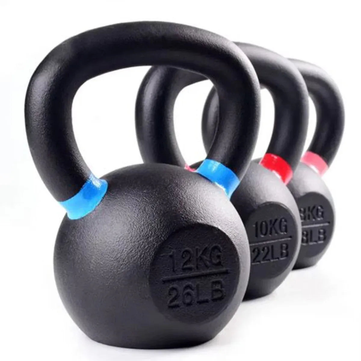 Cast Iron Vinyl Kettlebells (Colour-Marked) 13 Kg V1012-CFKB20