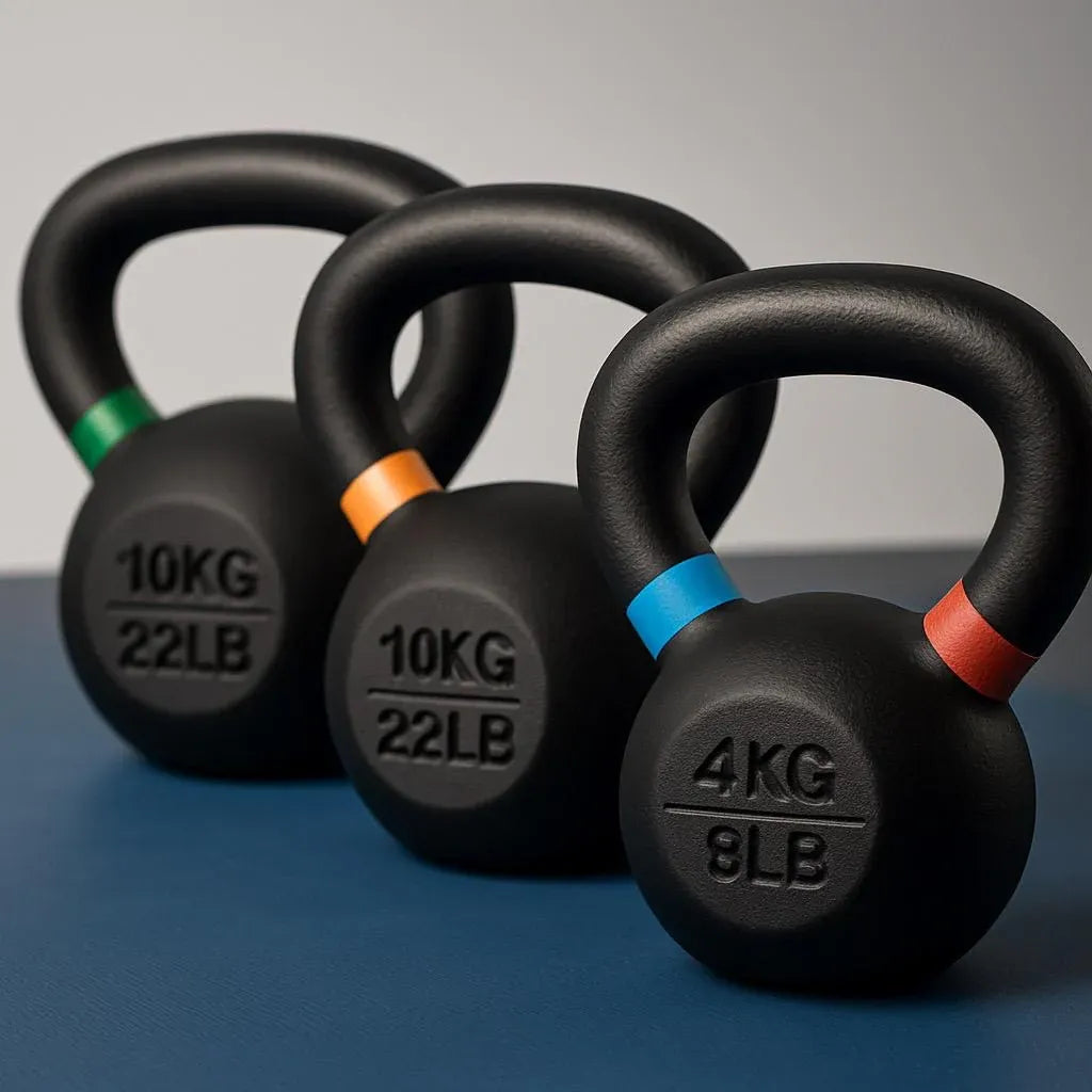 Cast Iron Vinyl Kettlebells (Colour-Marked) 14 Kg V1012-CFKB24